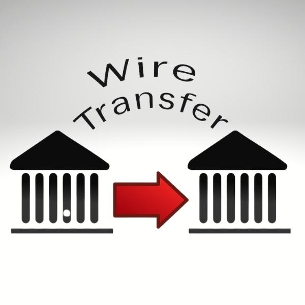 Wire transfer on sale